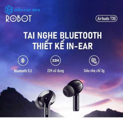 Tai Nghe Bluetooth Không Dây ROBOT Airbuds T30 Black
