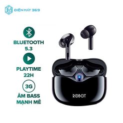 Tai Nghe Bluetooth Không Dây ROBOT Airbuds T30 Black