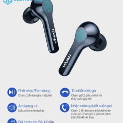 Tai Nghe Bluetooth Không Dây VIVAN Liberty T200 Blue