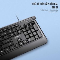 Trọn Bộ Bàn Phím Có Dây ROBOT KM2600 Black – Độ chuẩn xác cao
