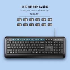 Trọn Bộ Bàn Phím Có Dây ROBOT KM2600 Black – Độ chuẩn xác cao