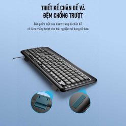 Trọn Bộ Bàn Phím Có Dây ROBOT KM2600 Black – Độ chuẩn xác cao