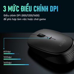 Trọn Bộ Bàn Phím Không Dây ROBOT KM3100 - Tiết kiệm pin, Tùy chỉnh DPI