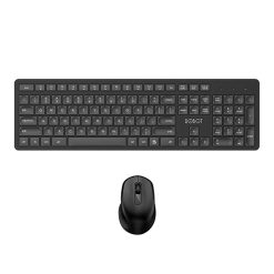 Trọn Bộ Bàn Phím Không Dây ROBOT KM4000 Black - 2.4GHz Tĩnh Âm