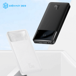 Pin sạc dự phòng Baseus Bipow Digital Display Power Bank (15W/20W, USB*2+Type C , LED Display, 2 Way Fast charge)