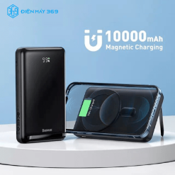 Pin Sạc Dự Phòng Không Dây Baseus Magnetic Bracket Wireless Fast Charge Power Bank 10.000mAh 20W