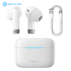 Tai Nghe Bluetooth Không Dây Baseus True Wireless Earphones Bowie E9 White