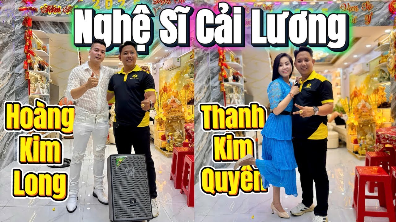 Nghệ Sĩ Cải Lương HOÀNG KIM LONG và THANH KIM QUYÊN song ca trên Loa Xách Tay NANOMAX S-03